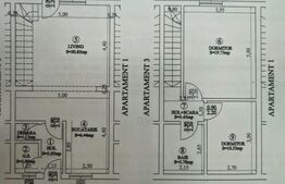Triplex cu 3 camere, 84 mp utili, 40 mp de teren, zona Eroilor