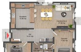 Casa plan parter 3 camere,15km de Brasov!!!