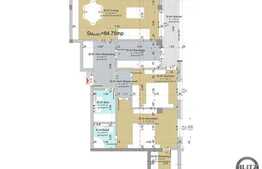 Vanzare apartament 3 camere, 84,75 mp, semifinisat, zona strazii Calea Turzii