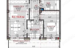 Apartament finisat, CF disponibil, bloc nou, parcare, zona Terra