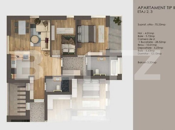 Apartament de vânzare 3 camere Tractorul - 173164AV | BLITZ Brașov | Poza4