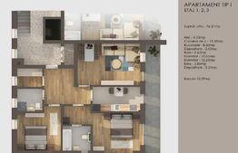  Apartament 3 camere, finisaje premium , Tractorul 