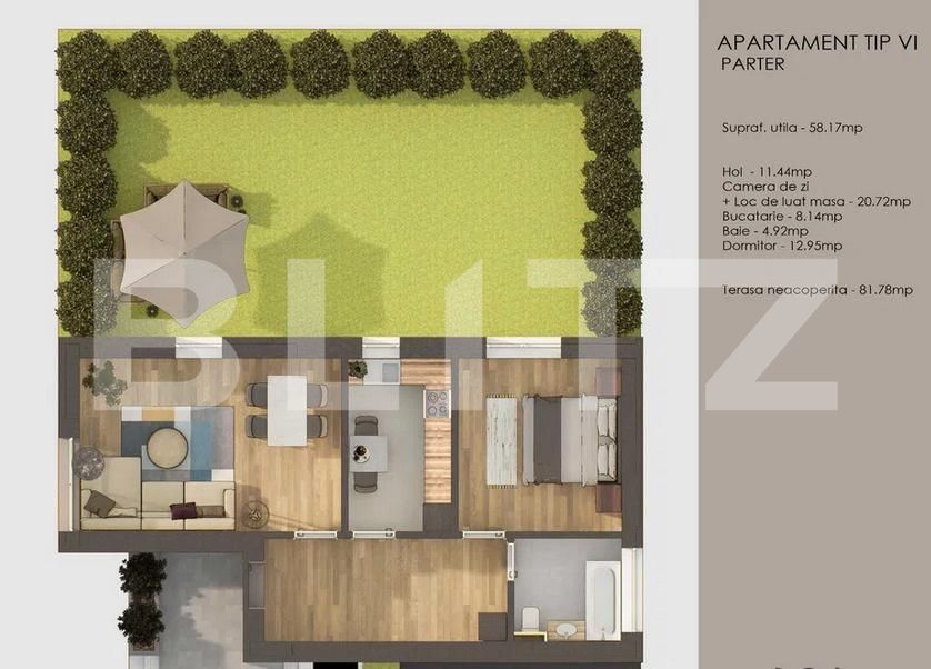 Apartament de vânzare 2 camere Tractorul - 173168AV | BLITZ Brașov | Poza3