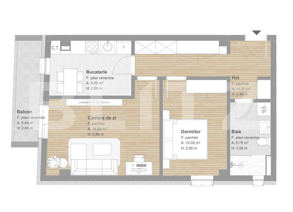 Apartament de vânzare 2 camere Floreşti - 173193AV | BLITZ Cluj-Napoca | Poza2