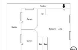 Apartament 3 camere, 78 mp, decomandat, gradina, zona strazii Eugen Ionesco