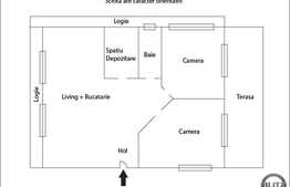 Apartament 3 camere, 67 mp, decomandat, terasa, zona strazii Eugen Ionesco