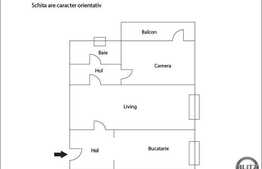 Apartament in zona Iulius Mall de vanzare, 50 mp utili, 2 camere semidecomandat.