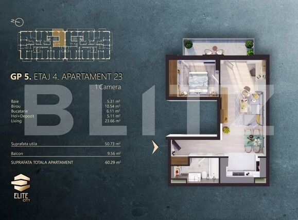 Apartament de vânzare 2 camere Iris - 173342AV | BLITZ Cluj-Napoca | Poza3