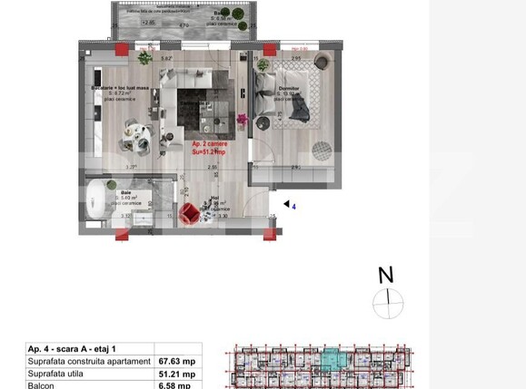 Apartament de vânzare 2 camere Floreşti - 173627AV | BLITZ Cluj-Napoca | Poza1