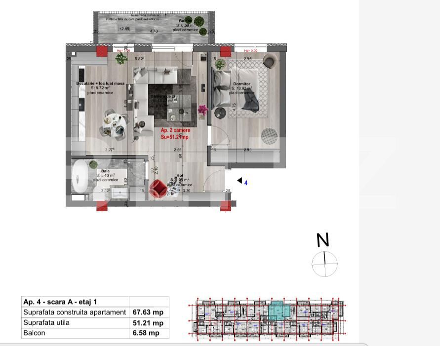Apartament de vânzare 2 camere Floreşti - 173627AV | BLITZ Cluj-Napoca | Poza1