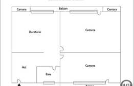 Apartament decomandat, 2 camere, 52 mp! Zona strazii Eroilor!