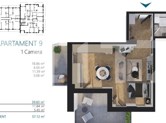 Garsonieră de vânzare Iris - 173694AV | BLITZ Cluj-Napoca | Poza1