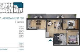 Apartament 4 camere, cu terase 36 mp, super view, zona Elite