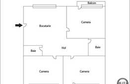 Apartament 3 camere, 72 mp, decomandat, garaj, boxa, zona Billa