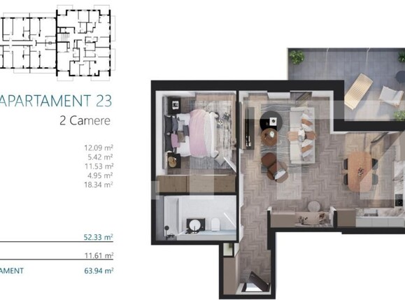 Apartament de vânzare 2 camere Iris - 173701AV | BLITZ Cluj-Napoca | Poza4