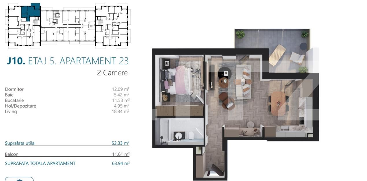 Apartament de vânzare 2 camere Iris - 173701AV | BLITZ Cluj-Napoca | Poza4