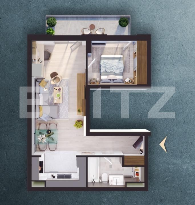 Apartament de vânzare 2 camere Iris - 173702AV | BLITZ Cluj-Napoca | Poza3