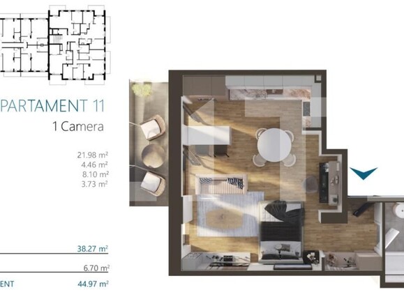 Garsonieră de vânzare Iris - 173703AV | BLITZ Cluj-Napoca | Poza4