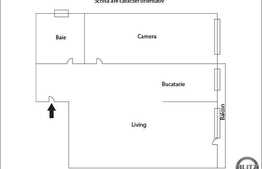 De vanzare 2 camere, 53 mp! Parcare! Zona strazii Florilor!