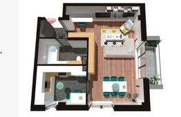 Studio 1 camera, 42 mp, zona exclusivista Floresti