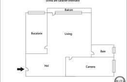 2 camere de vanzare, 60 mp! Loc de parcare! Zona strazii Eroilor!
