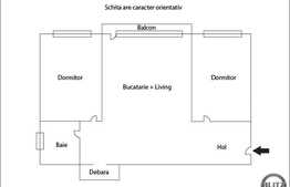 Vanzare 3 camere, 68 mp! Loc de parcare! Complet mobilat! Zona usor accesibila!