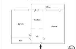 De vanzare apartament 2 camere, 57 mp, decomandat! Parcare! Zona strazii Porii!