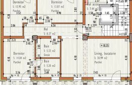 Apartament 4 camere 91 mp, Terasa 43 mp, Semifinisat, Kaufland Marasti