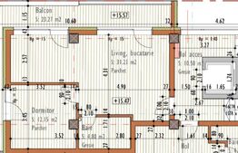 Apartament cu 2 camere 48 mp, Terasa 24 mp, Bloc Nou, zona Marasti