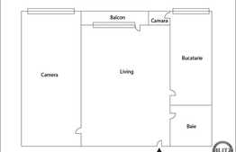 Apartament 2 camere, 44 mp, parcare, zona strazii Uliului! LA CHEIE!