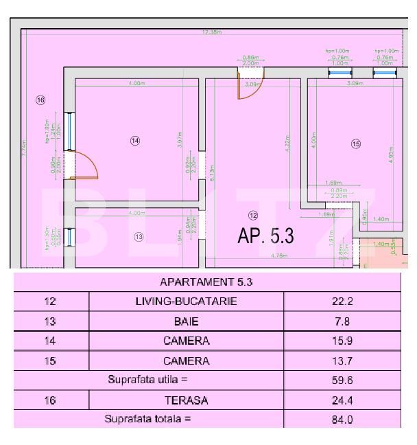 Apartament de vânzare 3 camere Manastur - 174256AV | BLITZ Cluj-Napoca | Poza6
