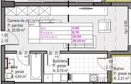 Apartament cu 1 camera + bucatarie inchisa, Soporului – aproape de Iulius Mall