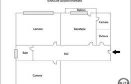 Apartament 2 camere, 50 mp, garaj, boxa subsol, zona strazii Calea Baciului