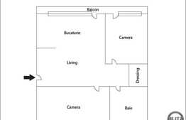 Vanzare 2 camere, 57 mp! Parcare! Complet mobilat! Zona strazii Florilor! A.C!