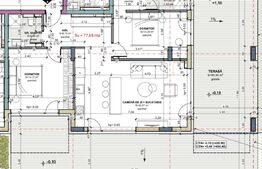 Apartament cu 3 camere, terasa 90 mp, comision 0, cartier Terra, zona Iris 