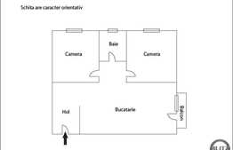 De vanzare apartament 2 camere, 50 mp, decomandat, zona strazii Observatorului