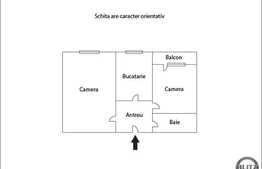 Vanzare apartament 2 camere, 58 mp, loc parcare, zona strazii Calea Turzii