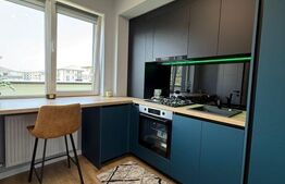 Apartament mobilat si utilat, terasa de 14 mp, parcare subterana, zona Terra