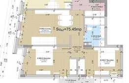 De vanzare apartament cu 3 camere, semifinisat, zona Sigma Center