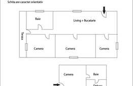 Vanzare apartament 4 camere, 98 mp, decomandat, anexa, zona strazii Lunii