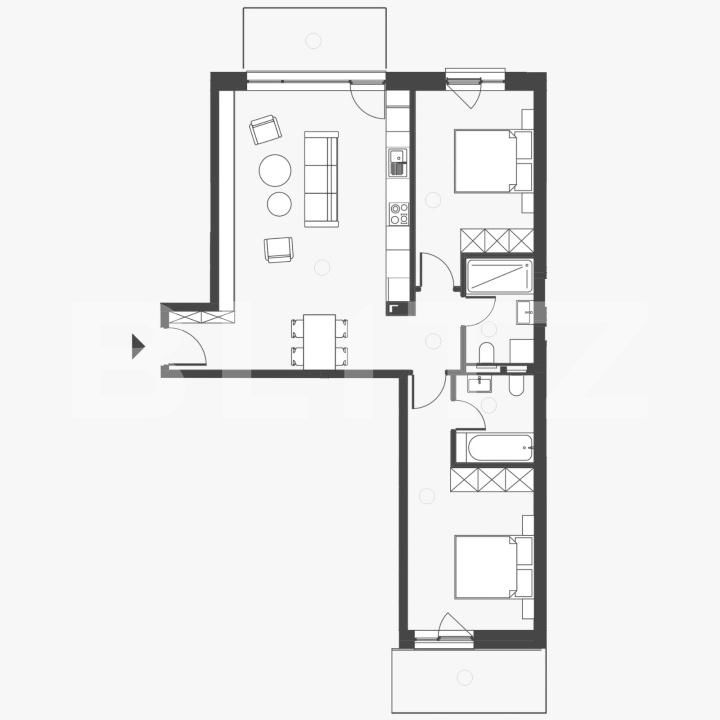 Apartament de vânzare 3 camere Semicentral - 175343AV | BLITZ Cluj-Napoca | Poza2