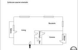De vanzare apartament 2 camere, 55 mp, parcare, zona strazii Eugen Ionesco