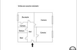 De vanzare apartament 54 mp, 2 camere decomandat, in zona strazii Dorobantilor.