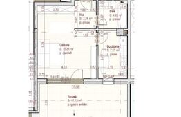 Bloc NZEB! Apartament, 34,5 mp utili + 17 mp terasă, etaj retras, zona Terra