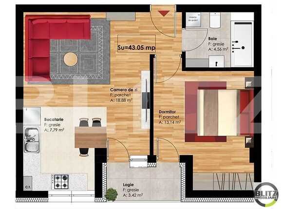 Apartament de vânzare 2 camere Zorilor - 17554AV | BLITZ Cluj-Napoca | Poza2