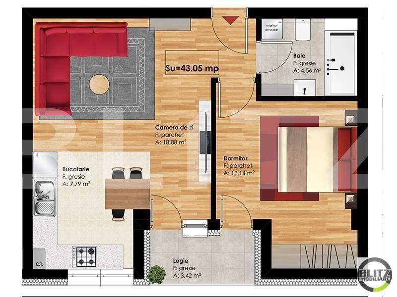 Apartament de vânzare 2 camere Zorilor - 17554AV | BLITZ Cluj-Napoca | Poza2