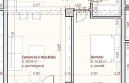 Apartament 2 camere, 50 mp + balcon 5 mp,bloc NZEB, etaj 2/3, zona Terra