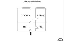 Apartament 1 camera, 33 mp, decomandat, zona Spitalului de Recuperare