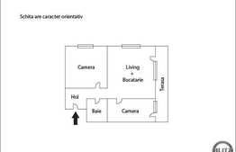 3 camere, 70 mp, terasa 30 mp, zona strazii Calea Turzii