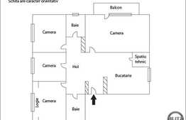 4 camere, 77,28 mp, boxa subsol, complet mobilat, zona strazii Gheorghe Dima